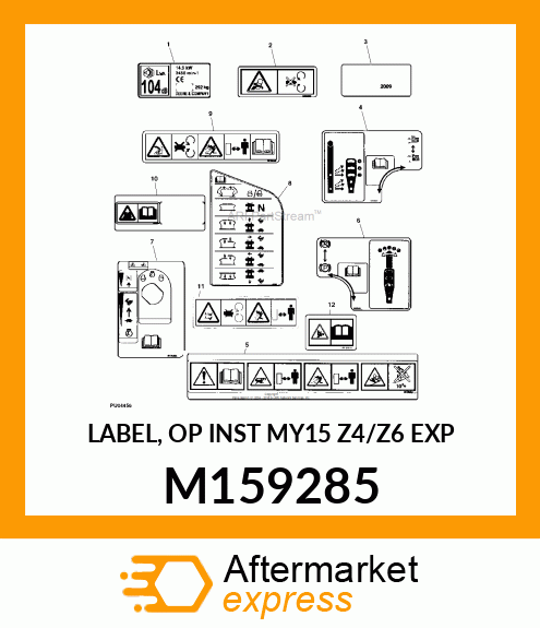 LABEL, OP INST MY15 Z4/Z6 EXP M159285