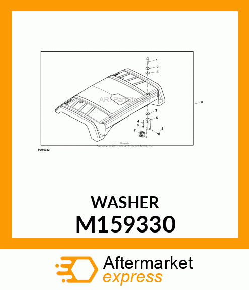 WASHER, 51MM STEEL M159330