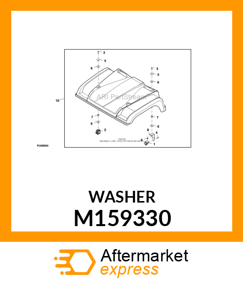 WASHER, 51MM STEEL M159330