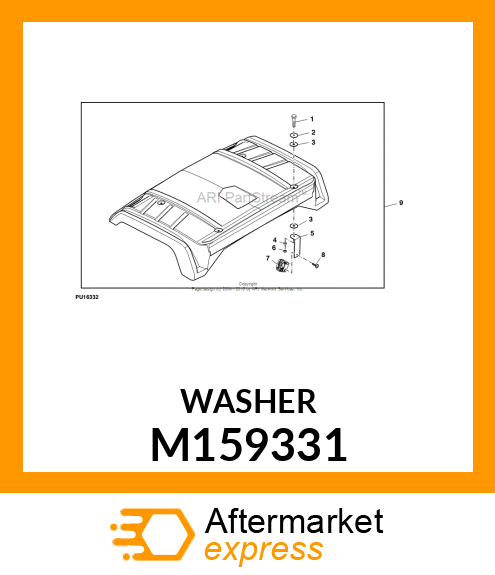 WASHER, 51MM RUBBER M159331