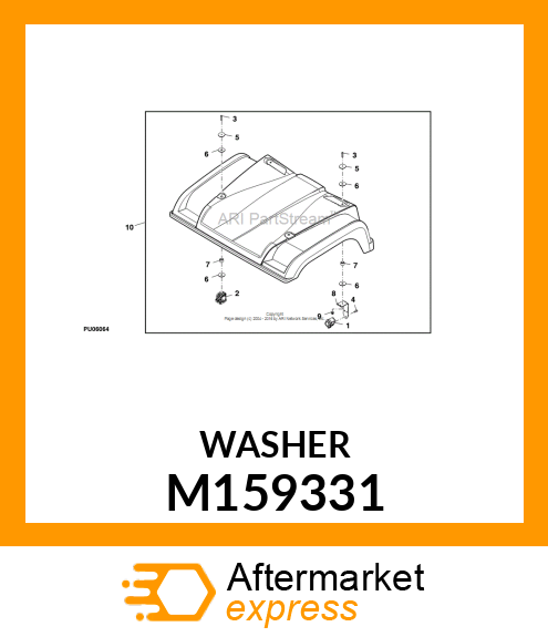 WASHER, 51MM RUBBER M159331