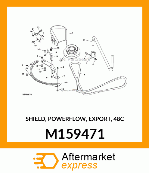 SHIELD, POWERFLOW, EXPORT, 48C M159471