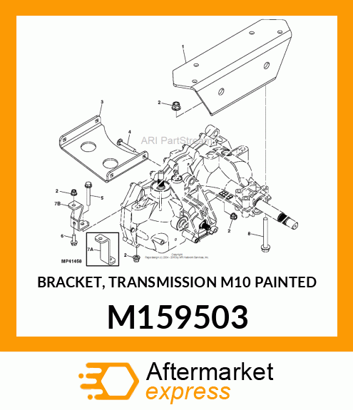 BRACKET, TRANSMISSION M10 PAINTED M159503