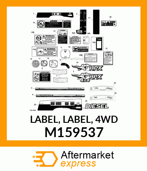 LABEL, LABEL, 4WD M159537