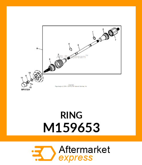 CIRCLIP, AXLE SHAFT M159653