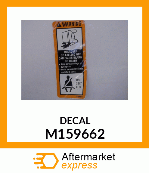 LABEL, WARNING (ENGLISH) M159662