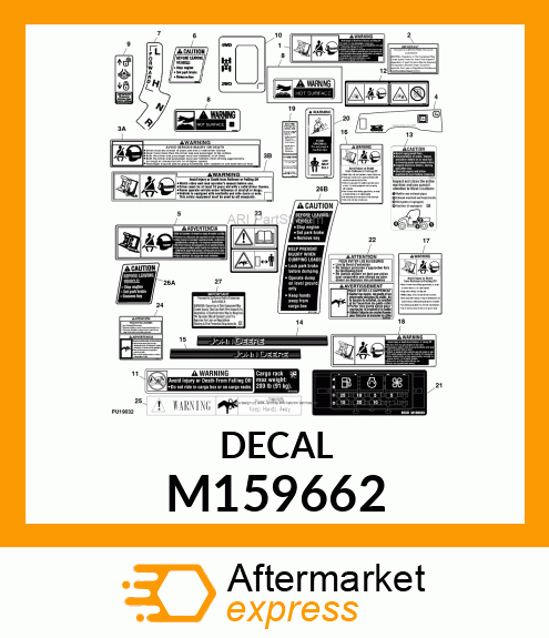 LABEL, WARNING (ENGLISH) M159662