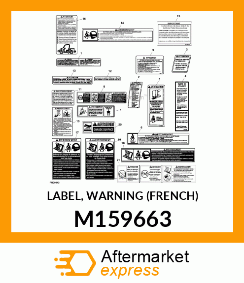 LABEL, WARNING (FRENCH) M159663