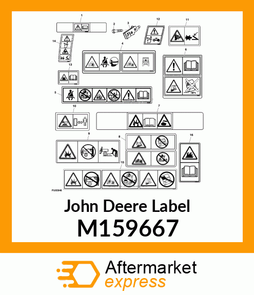 LABEL, WARNING/CAUTION HOMOLOGATED M159667