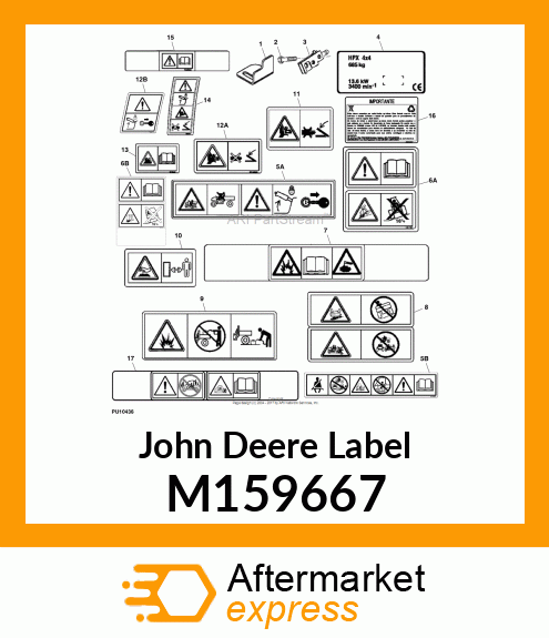 LABEL, WARNING/CAUTION HOMOLOGATED M159667