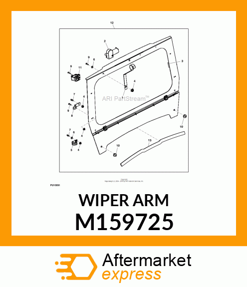 BLADE, OPS GLASS WNDSHLD WIPER M159725