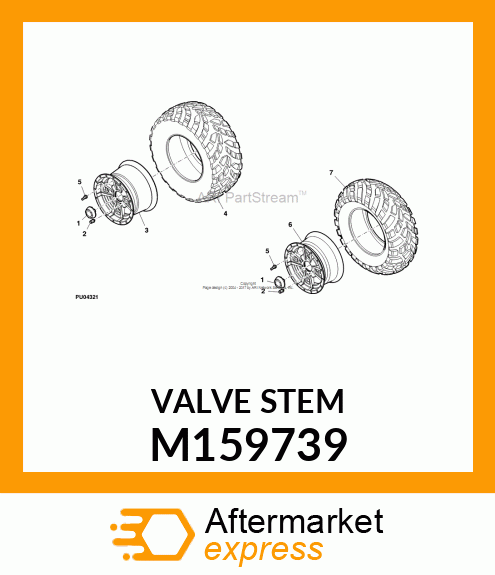 TIRE VALVE STEM, STEM, VALVE, SPORT M159739