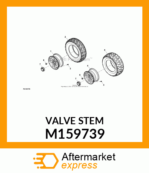 TIRE VALVE STEM, STEM, VALVE, SPORT M159739