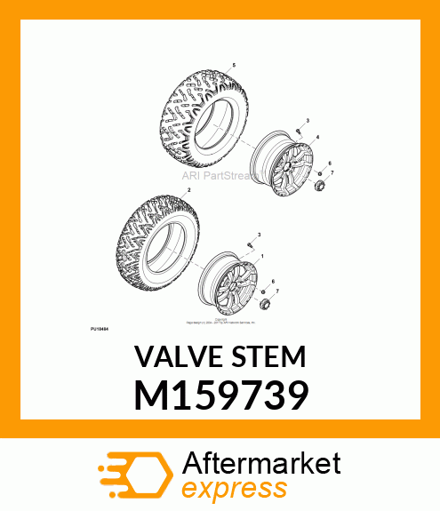 TIRE VALVE STEM, STEM, VALVE, SPORT M159739