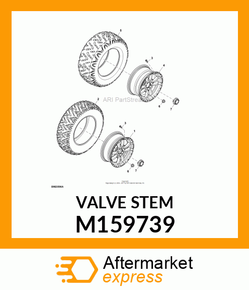 TIRE VALVE STEM, STEM, VALVE, SPORT M159739