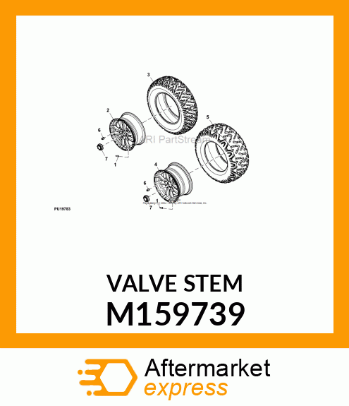 TIRE VALVE STEM, STEM, VALVE, SPORT M159739