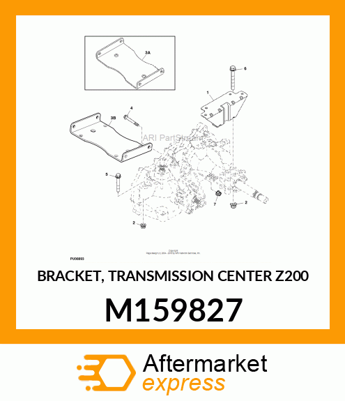 BRACKET, TRANSMISSION CENTER Z200 M159827