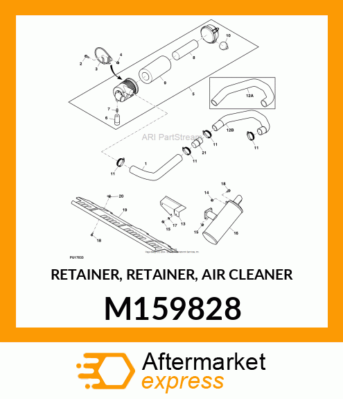 RETAINER, RETAINER, AIR CLEANER M159828