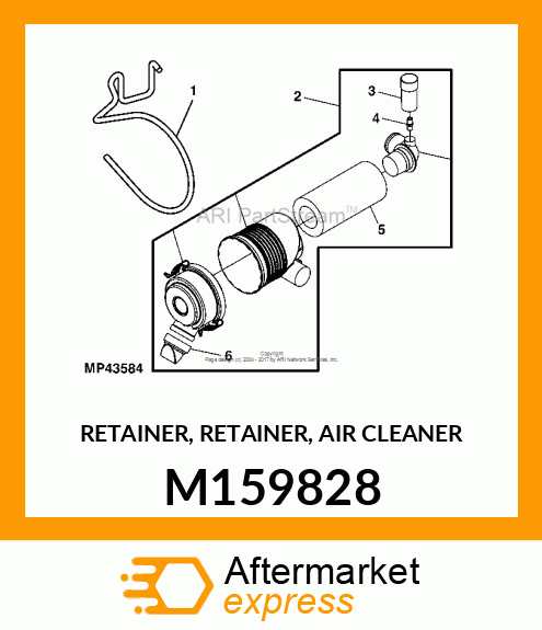 RETAINER, RETAINER, AIR CLEANER M159828