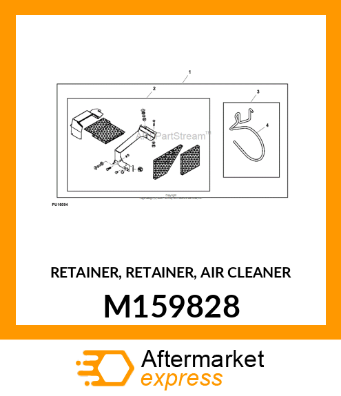 RETAINER, RETAINER, AIR CLEANER M159828