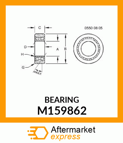 BALL BEARING, DOUBLE ROW M159862