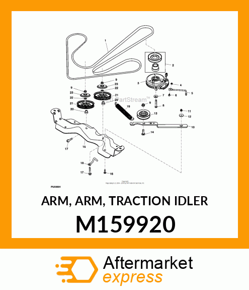 ARM, ARM, TRACTION IDLER M159920