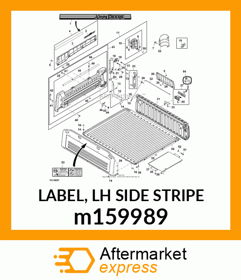 LABEL, LH SIDE STRIPE m159989