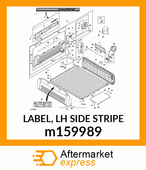 LABEL, LH SIDE STRIPE m159989