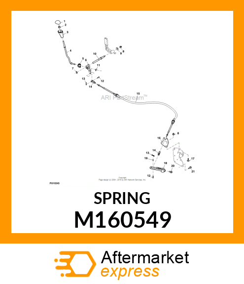 TORSION SPRING, SPRING, TORSION M160549