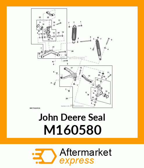 SEAL, KNUCKLE PIVOT M160580