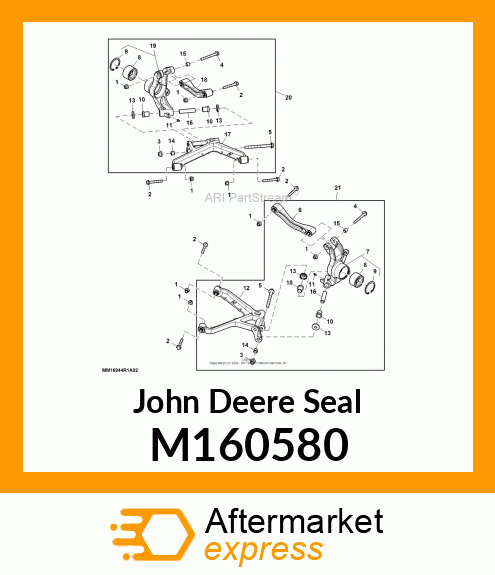 SEAL, KNUCKLE PIVOT M160580