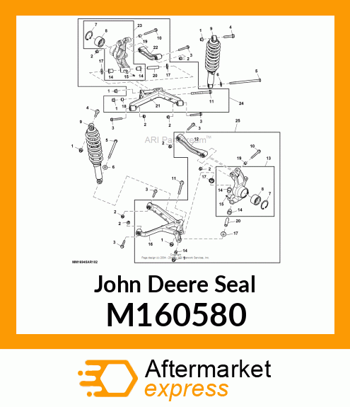 SEAL, KNUCKLE PIVOT M160580