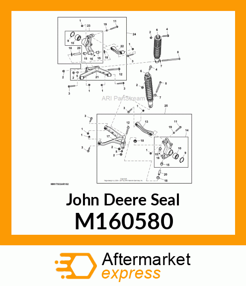 SEAL, KNUCKLE PIVOT M160580