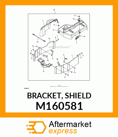 BRACKET, SHIELD M160581