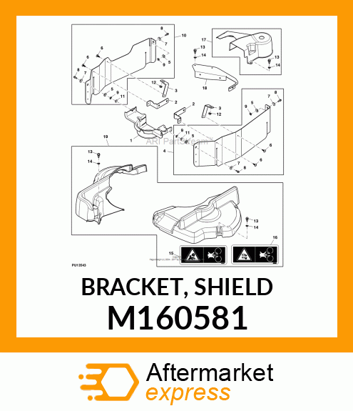 BRACKET, SHIELD M160581