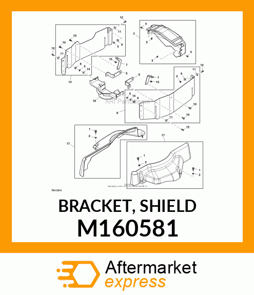 BRACKET, SHIELD M160581