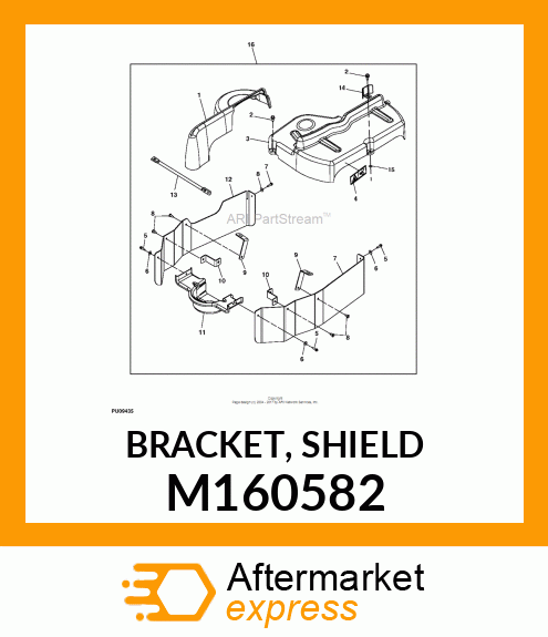 BRACKET, SHIELD M160582