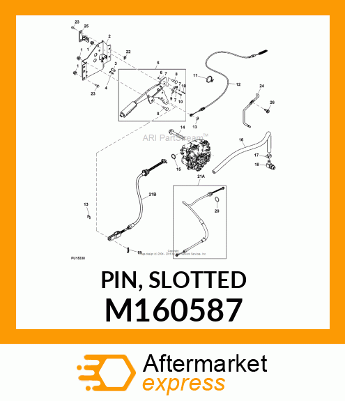 PIN, SLOTTED M160587