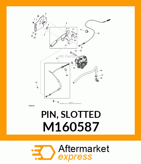 PIN, SLOTTED M160587