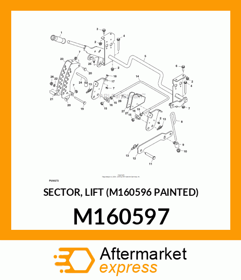 SECTOR, LIFT (M160596 PAINTED) M160597