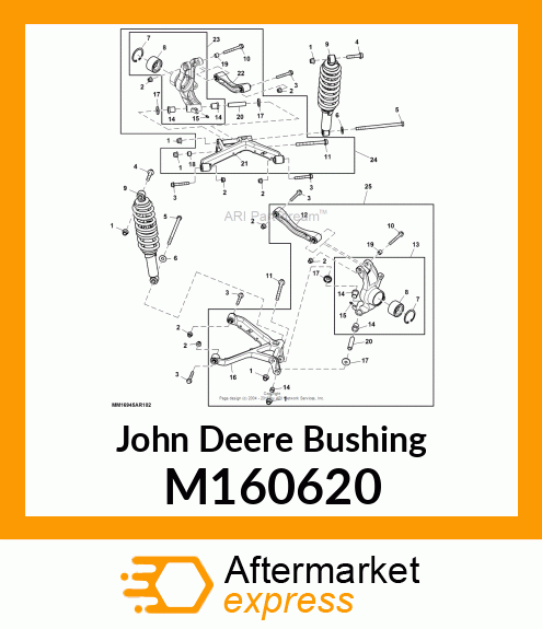 BUSHING, KNUCKLE PIVOT M160620