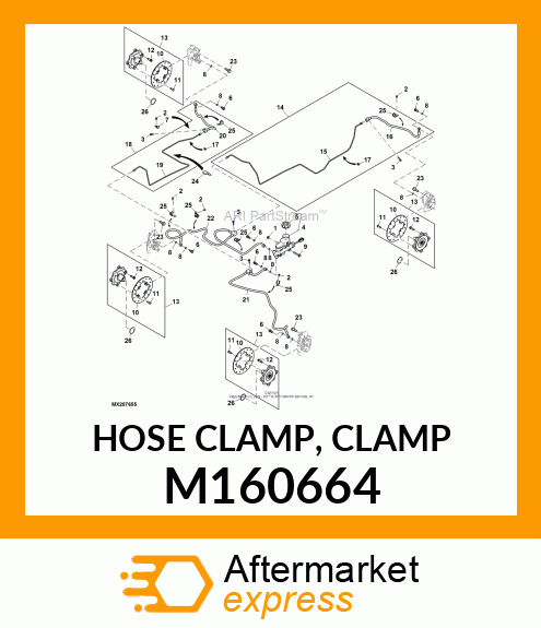 HOSE CLAMP, CLAMP M160664