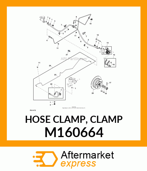 HOSE CLAMP, CLAMP M160664