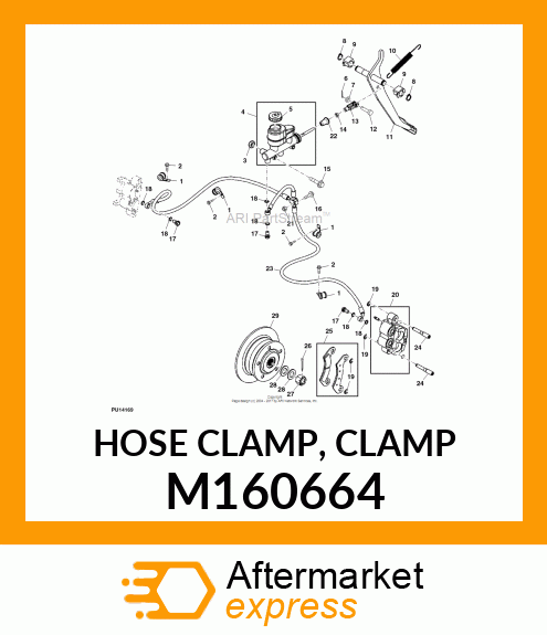 HOSE CLAMP, CLAMP M160664