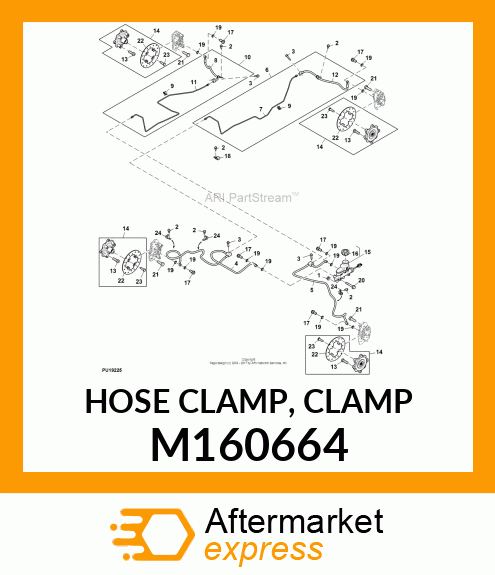 HOSE CLAMP, CLAMP M160664