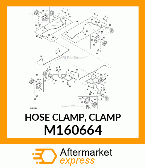 HOSE CLAMP, CLAMP M160664