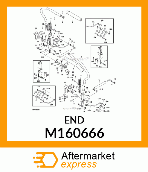 END, ROD PLASTIC M160666