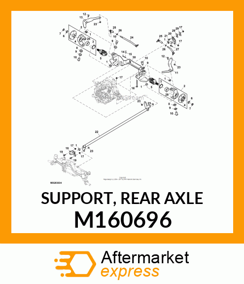 REAR AXLE SUPPORT M160696