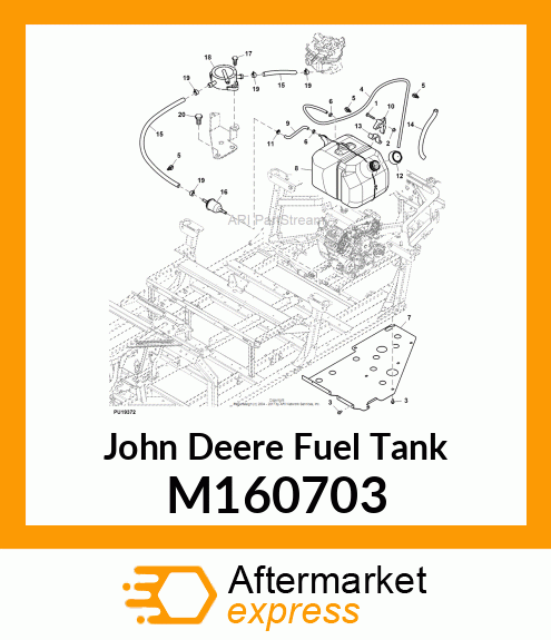 TANK, FUEL 5 GAL. M160703