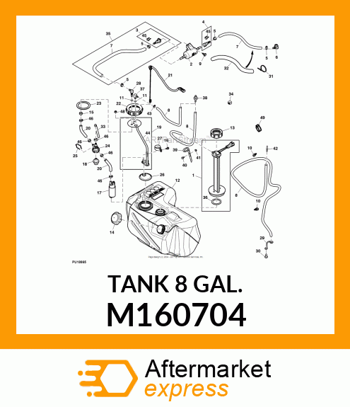 TANK 8 GAL. M160704